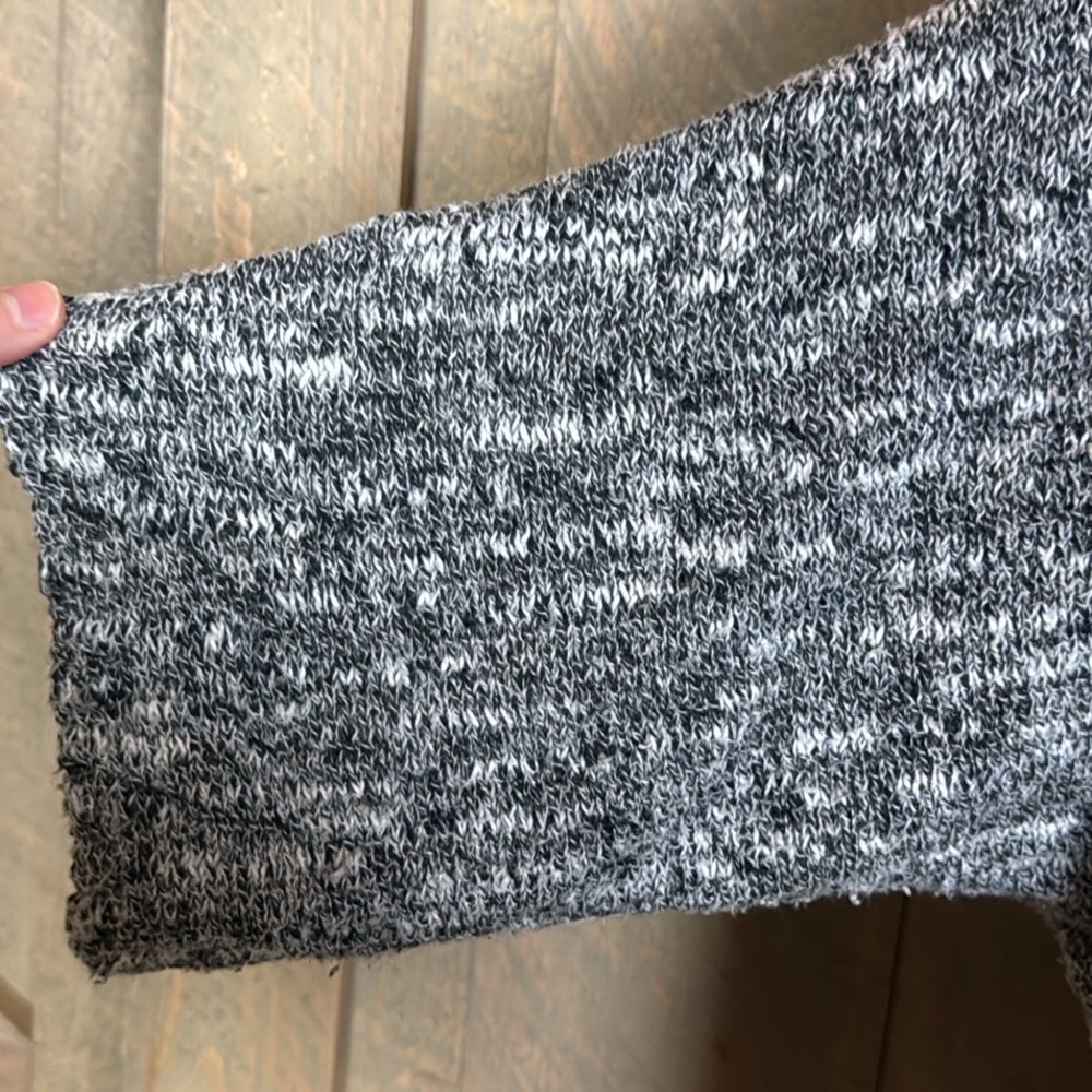 Prana Birdie marled black open front sweater Size Small - Picture 6 of 11